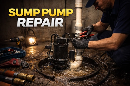 Sump pump repair and installation service in Lakewood Ohio