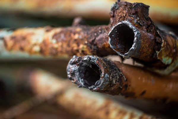 rusty pipes closeup of old rusty welding rusty burst pipes